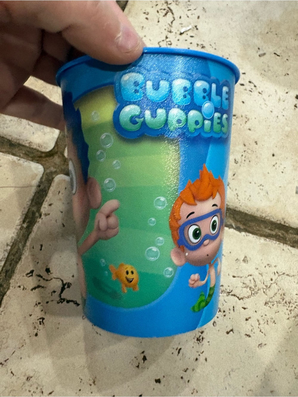 Nickelodeon Bubble Guppies Blue Kids Plastic Cup
